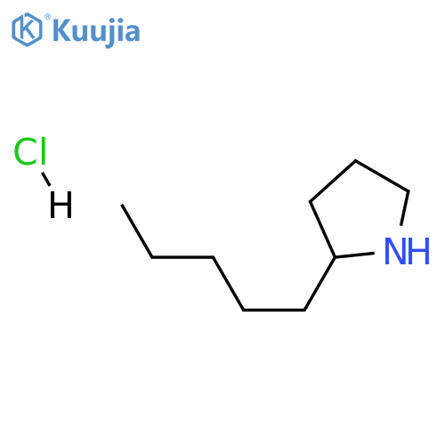 2-pentylpyrrolidine hydrochloride structure