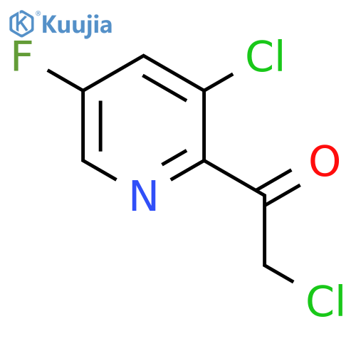 2-chloro-1-(3-chloro-5-fluoropyridin-2-yl)ethanone structure