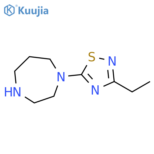 1-(3-ethyl-1,2,4-thiadiazol-5-yl)-1,4-diazepane structure