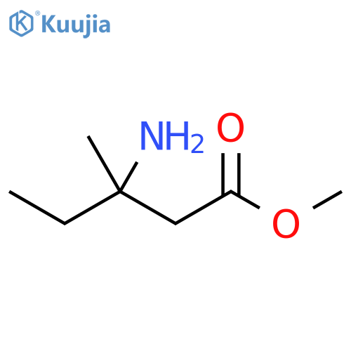 methyl 3-amino-3-methylpentanoate structure