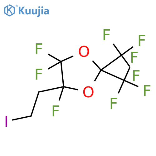 1,3-Dioxolane, 4,4,5-trifluoro-5-(2-iodoethyl)-2,2-bis(trifluoromethyl)- structure