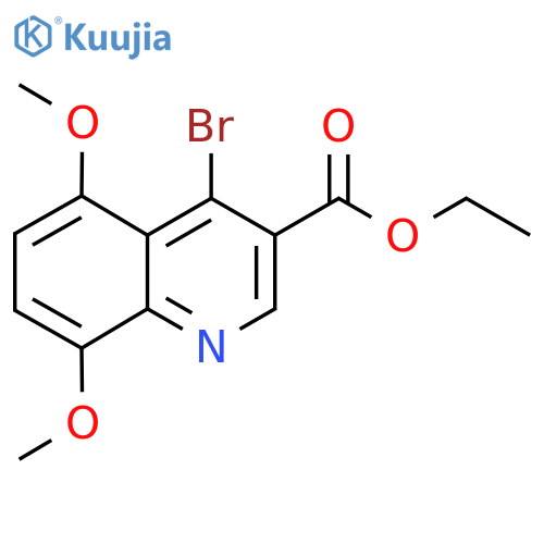 Ethyl 4-bromo-5,8-dimethoxyquinoline-3-carboxylate structure