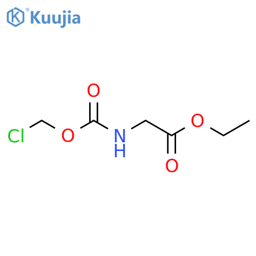 ethyl 2-(((chloromethoxy)carbonyl)amino)acetate structure