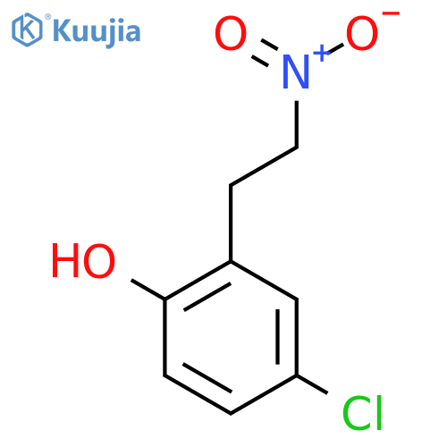 4-chloro-2-(2-nitroethyl)phenol structure