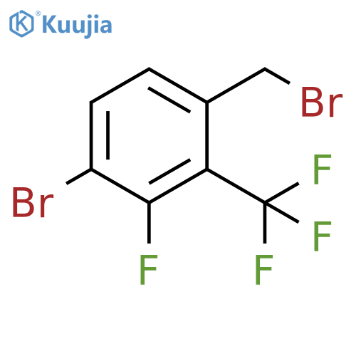 Benzene, 1-bromo-4-(bromomethyl)-2-fluoro-3-(trifluoromethyl)- structure
