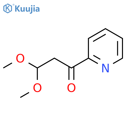 3,3-dimethoxy-1-(pyridin-2-yl)propan-1-one structure