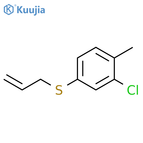 2-chloro-1-methyl-4-prop-2-enylsulfanylbenzene structure
