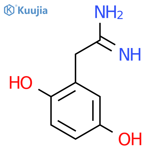 2-(2,5-dihydroxyphenyl)ethanimidamide structure