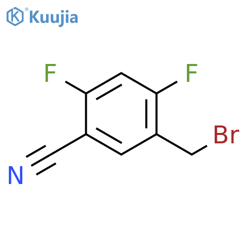 5-(bromomethyl)-2,4-difluorobenzonitrile structure