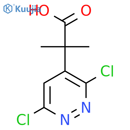 2-(3,6-Dichloropyridazin-4-yl)-2-methylpropanoic acid structure
