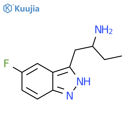 1-(5-fluoro-1H-indazol-3-yl)butan-2-amine structure