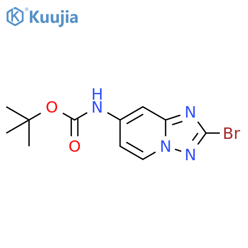 tert-butyl N-{2-bromo-[1,2,4]triazolo[1,5-a]pyridin-7-yl}carbamate structure