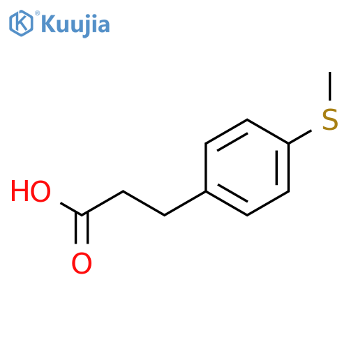 3-[4-(methylsulfanyl)phenyl]propanoic acid structure