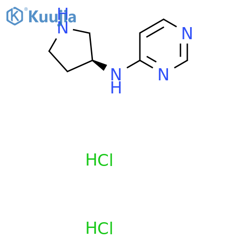 N-[(3S)-Pyrrolidin-3-yl]pyrimidin-4-amine dihydrochloride structure