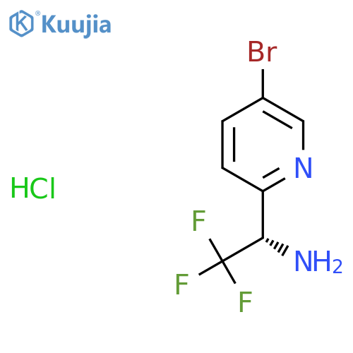 (S)-1-(5-BROMOPYRIDIN-2-YL)-2,2,2-TRIFLUOROETHAN-1-AMINE HCL structure