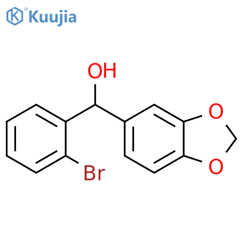 1,3-benzodioxol-5-yl-(2-bromophenyl)methanol structure
