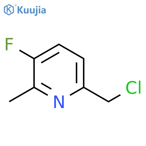 6-(Chloromethyl)-3-fluoro-2-methylpyridine structure