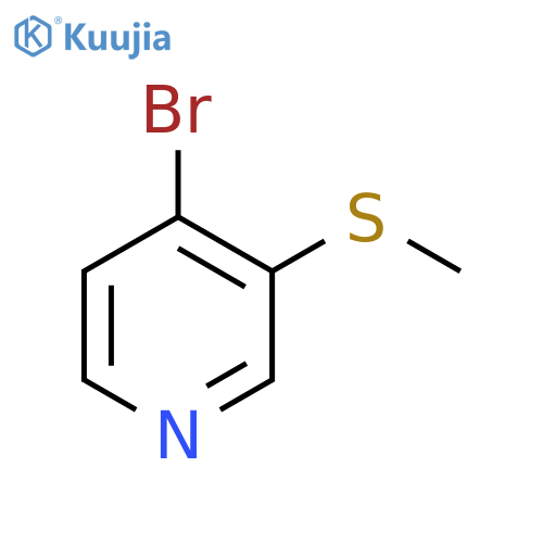 4-bromo-3-methylsulfanylpyridine structure