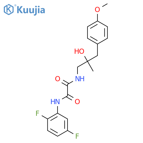 N-(2,5-difluorophenyl)-N'-2-hydroxy-3-(4-methoxyphenyl)-2-methylpropylethanediamide structure