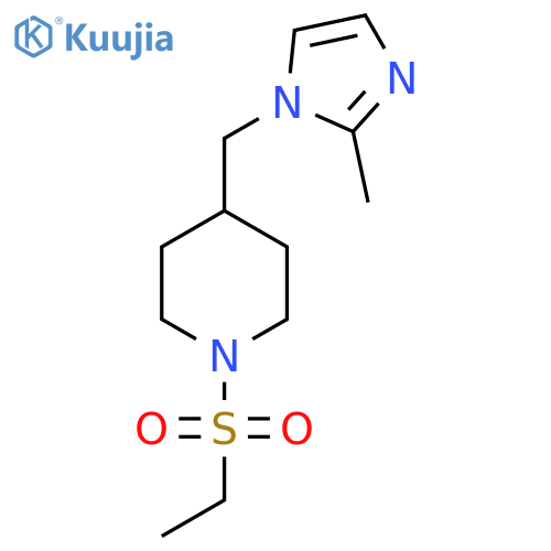 1-(ethanesulfonyl)-4-(2-methyl-1H-imidazol-1-yl)methylpiperidine structure