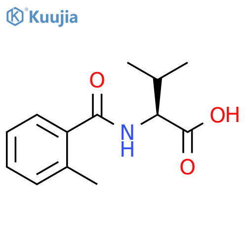 3-methyl-2-(2-methylphenyl)formamidobutanoic acid structure