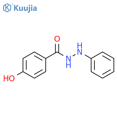 Benzoic acid, 4-hydroxy-, 2-phenylhydrazide structure