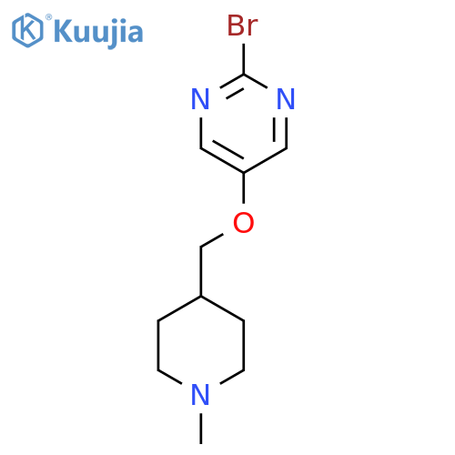 2-Bromo-5-((1-methylpiperidin-4-yl)methoxy)pyrimidine structure