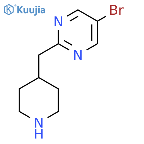 5-bromo-2-(piperidin-4-yl)methylpyrimidine structure