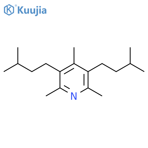 Pyridine, 2,4,6-trimethyl-3,5-bis(3-methylbutyl)- structure