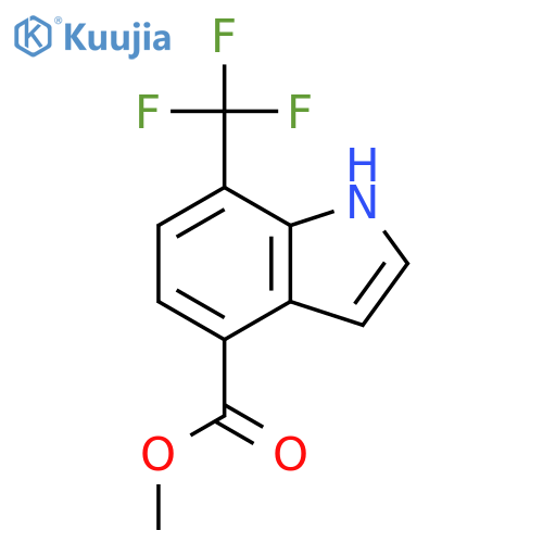 methyl 7-(trifluoromethyl)-1H-indole-4-carboxylate structure