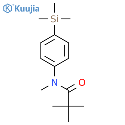 N-Methyl-N-[4-(trimethylsilyl)phenyl]pivalamide structure