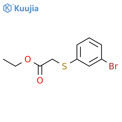 Ethyl 2-((3-bromophenyl)thio)acetate structure