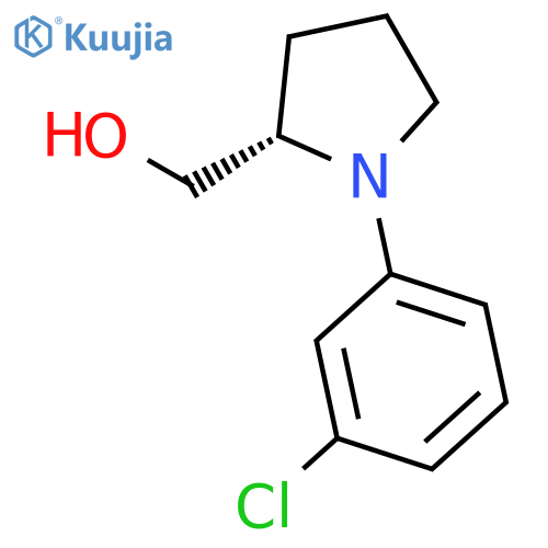2-Pyrrolidinemethanol, 1-(3-chlorophenyl)-, (S)- structure