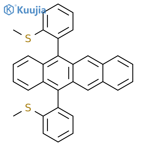 Naphthacene, 5,12-bis[2-(methylthio)phenyl]- structure
