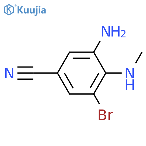 3-Amino-5-bromo-4-(methylamino)benzonitrile structure