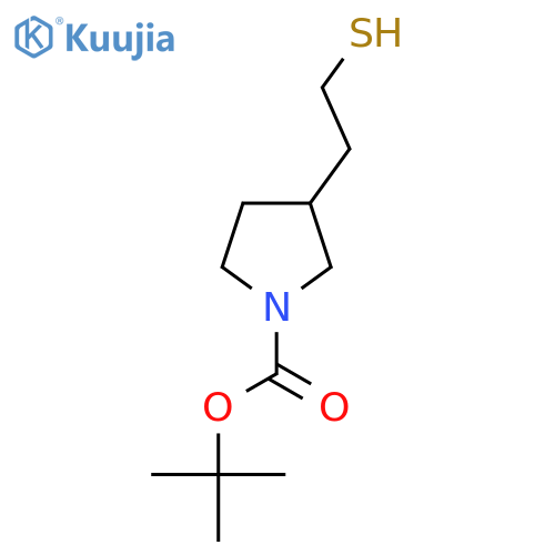 Tert-Butyl 3-(2-mercaptoethyl)pyrrolidine-1-carboxylate structure