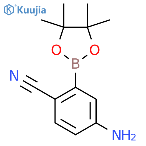 4-Amino-2-(tetramethyl-1,3,2-dioxaborolan-2-yl)benzonitrile structure