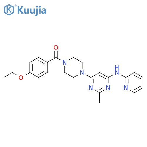 6-[4-(4-ethoxybenzoyl)piperazin-1-yl]-2-methyl-N-(pyridin-2-yl)pyrimidin-4-amine structure