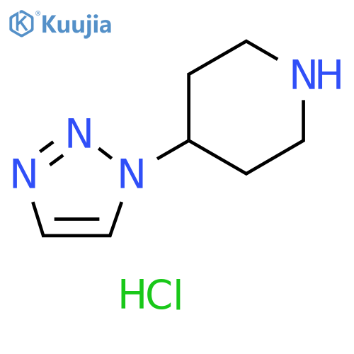 4-(1H-1,2,3-triazol-1-yl)piperidine dihydrochloride structure