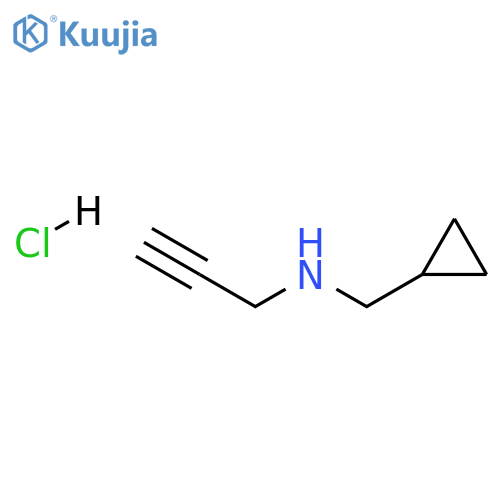 (cyclopropylmethyl)(prop-2-yn-1-yl)amine hydrochloride structure