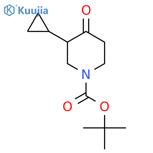 Tert-Butyl 3-cyclopropyl-4-oxopiperidine-1-carboxylate structure