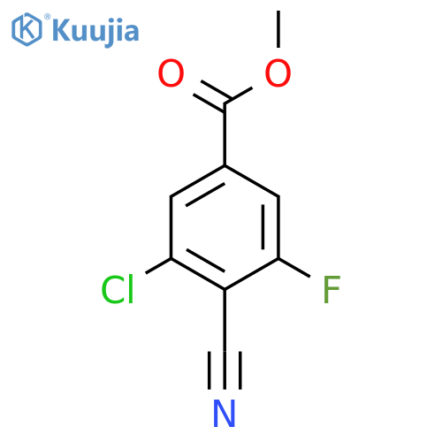 Methyl 3-chloro-4-cyano-5-fluorobenzoate structure