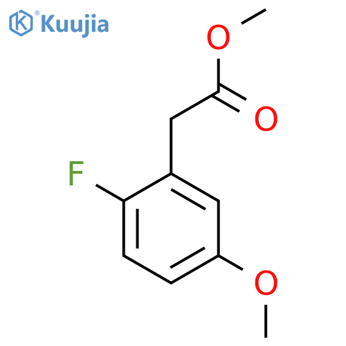 Methyl 2-(2-fluoro-5-methoxyphenyl)acetate structure