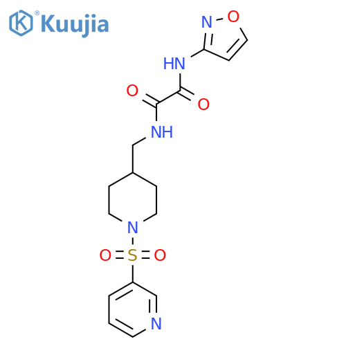N-(1,2-oxazol-3-yl)-N'-{[1-(pyridine-3-sulfonyl)piperidin-4-yl]methyl}ethanediamide structure