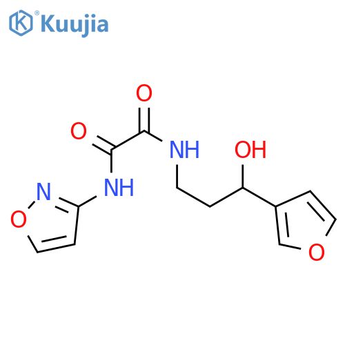 N'-3-(furan-3-yl)-3-hydroxypropyl-N-(1,2-oxazol-3-yl)ethanediamide structure