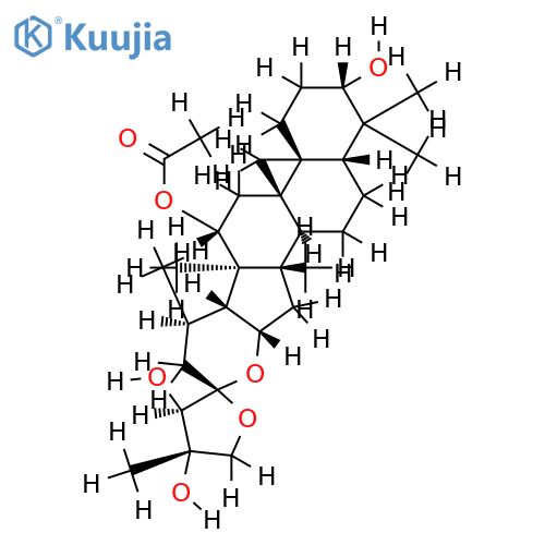 (3beta,12beta,23S,24R,25S)-16,23:23,26-diepoxy-12-acetoxy-3,24,25-trihydroxy-9,19-cycloartane structure