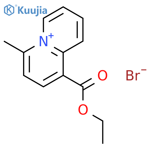 Quinolizinium, 1-(ethoxycarbonyl)-4-methyl-, bromide structure