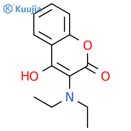 2H-1-Benzopyran-2-one, 3-(diethylamino)-4-hydroxy- structure