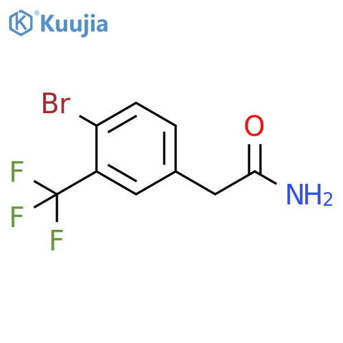 2-4-Bromo-3-(trifluoromethyl)phenylacetamide structure