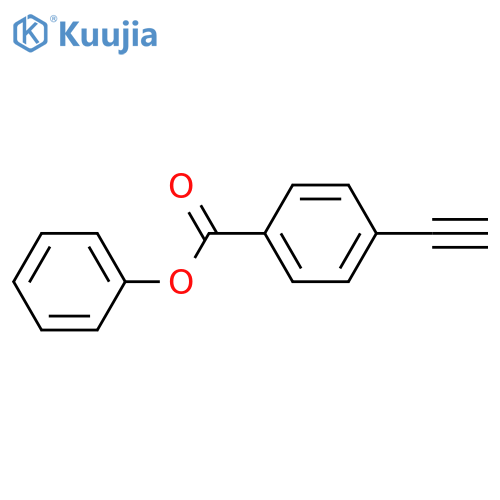 Benzoic acid, 4-ethynyl-, phenyl ester structure